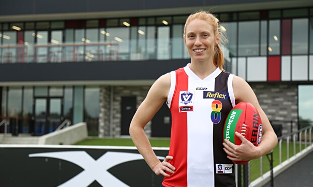 Emerging gun Ali Drennan’s football is fuelled by an unusual fitness regime. - St Kilda Saints,AFLW